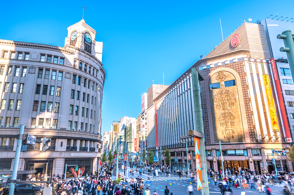 Ginza Yonchome Intersection